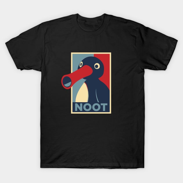 Pingu noot Obama hope style T-Shirt by VinagreShop